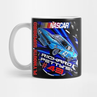 NASCAR Richard Petty's #43 Plymouth Superbird 1970 Vintage Racing Car Mug